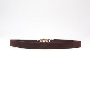 Zinc Alloy Buckle Elastic PU Belt