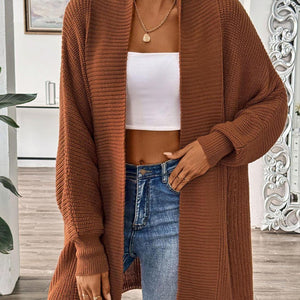 Open Front Long Sleeve Cardigan