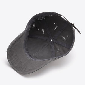 Distressed Adjustable Baseball Cap