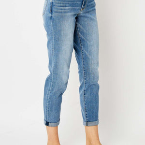 Judy Blue Full Size Cuffed Hem Slim Jeans