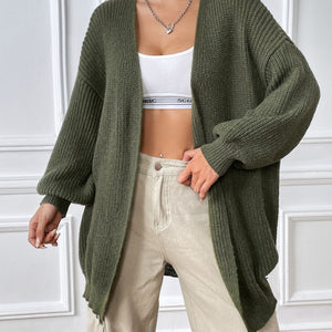 Open Front Long Sleeve Cardigan