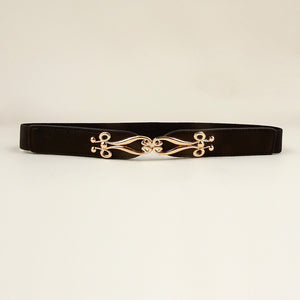 Alloy Buckle Elastic Belt