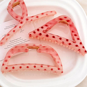 PC Polka Dot Hair Claw Clip