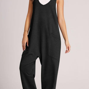 Lovelet Wide Strap Jumpsuit with Pockets