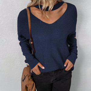 Cutout Zip Detail Sweater