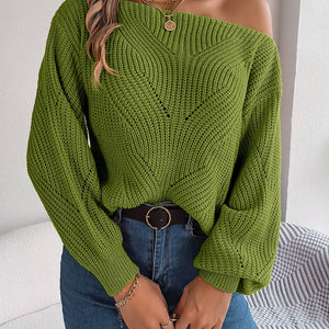 Openwork Long Sleeve Sweater