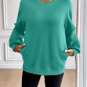 Ivy Lane Round Neck Long Sleeve Sweatshirt