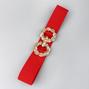 Zinc Alloy Buckle Elastic Belt