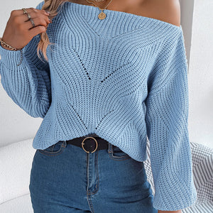 Openwork Long Sleeve Sweater