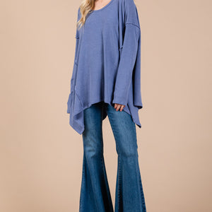 Ces Femme Asymmetrical Long Sleeve top