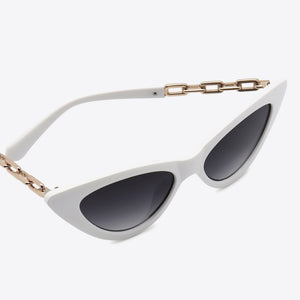 Chain Detail Cat-Eye Sunglasses