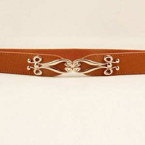 Alloy Buckle Elastic Belt