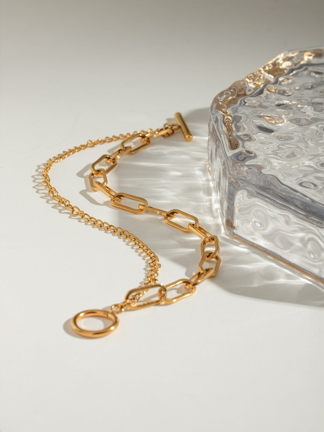 18K Gold-Plated Stainless Steel Chain Bracelet