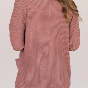 Open Front Long Sleeve Cover Up