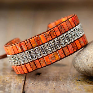 Handmade Triple Layer Natural Stone Bracelet