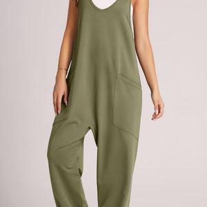 Lovelet Wide Strap Jumpsuit with Pockets