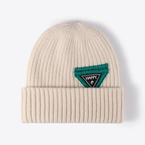 HAPPY Contrast Beanie