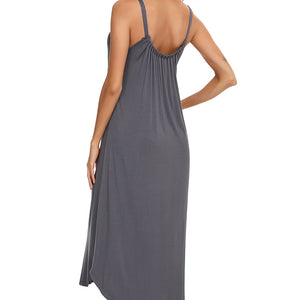 V-Neck Midi Lounge Dress