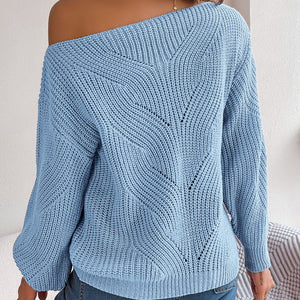 Openwork Long Sleeve Sweater