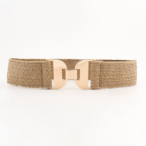 Alloy Buckle Elastic Belt