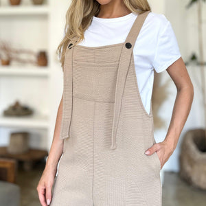 Double Take Full Size Texture Sleeveless Romper