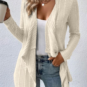 Open Front Long Sleeve Cardigan