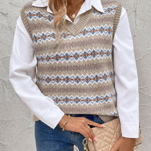 Perfee V-Neck Sweater Vest