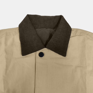 Collared Neck Long Sleeve Trench Coat