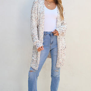 Open Front Long Sleeve Cardigan