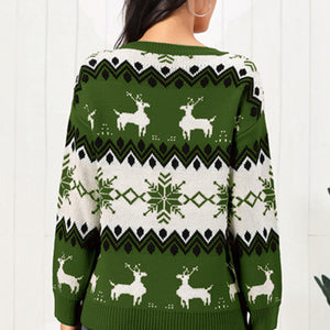 Reindeer Round Neck Sweater