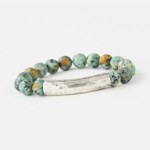 Natural Stone Beaded Bracelet