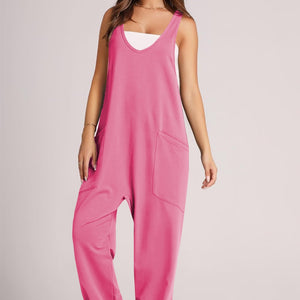 Lovelet Wide Strap Jumpsuit with Pockets