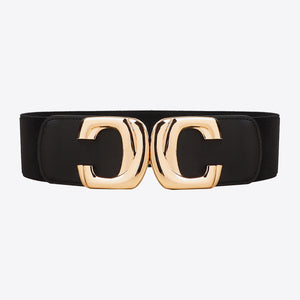 Zinc Alloy Buckle Elastic Wide Belt