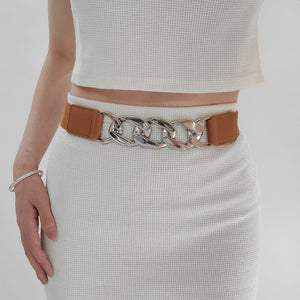 Chain Detail Elastic Belt