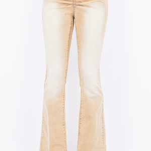 American Bazi V-Cut Ruched Flare Pants