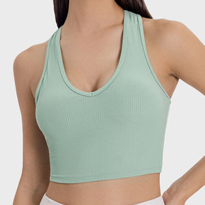 Millennia Scoop Neck Wide Strap Active Tank