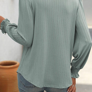 Mandy Square Neck Long Sleeve Top