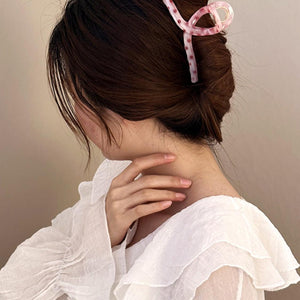 PC Polka Dot Hair Claw Clip