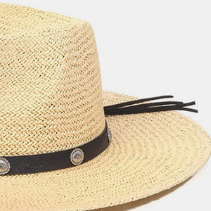 Fame Belt Strap Straw Hat