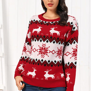 Reindeer Round Neck Sweater