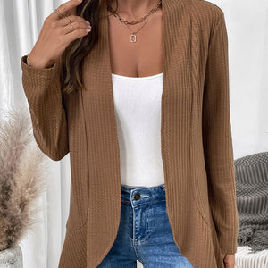 Open Front Long Sleeve Cardigan