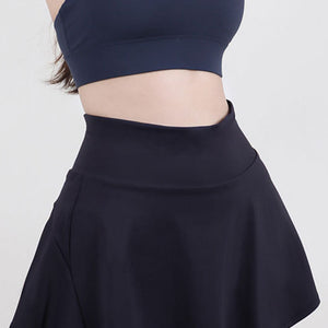 High Waist Pleated Active Skirt