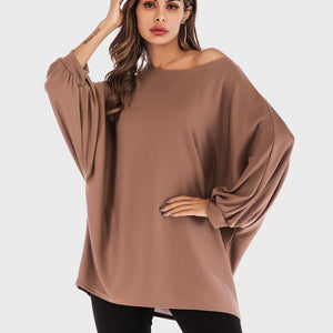 Perfee Round Neck Batwing Sleeve T-Shirt