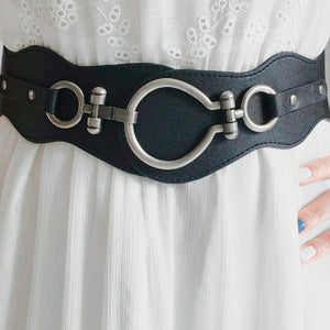 PU Leather Zinc Alloy Buckle Belt