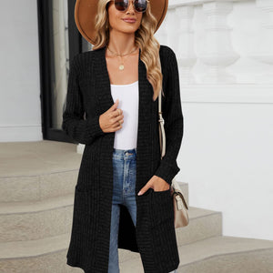 Open Front Long Sleeve Cardigan