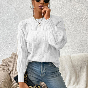 Round Neck Long Sleeve Sweater