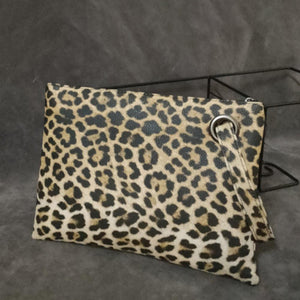 Leopard PU Leather Clutch