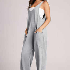 Lovelet Wide Strap Jumpsuit with Pockets