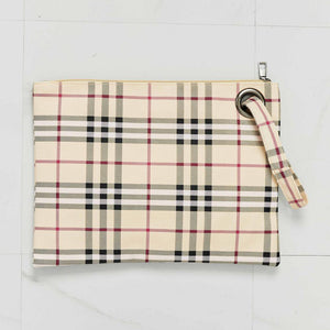 Carry Your Love Plaid Wristlet