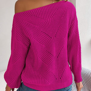 Openwork Long Sleeve Sweater